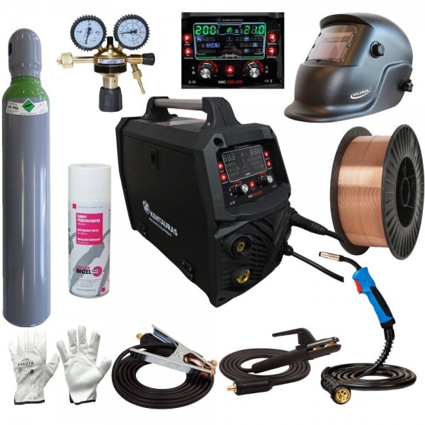 Pusautomačio Kentauras MIG 200LED 200A, 230V KOMPLEKTAS Pusautomačio Kentauras MIG 200LED 200A, 230V KOMPLEKTAS